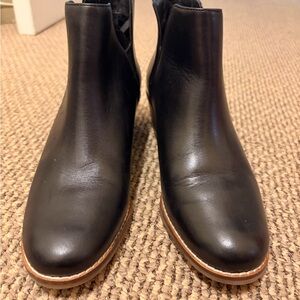 Cole Haan Black Leather Ankle Booties
